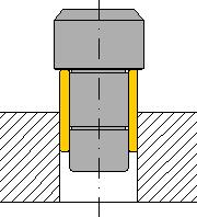 MONTAJE Los cojinetes deberán ser montados en alojamientos H7 mediante un mandril de calado como muestra la figura para evitar