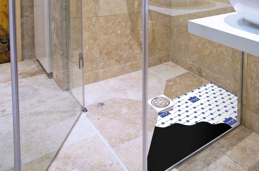 Sistemas para duchas / Terrace trap sump PVC 2018 edition Evacuación Caldereta sifónica para platos de ducha de obra con rejilla de acero inox.