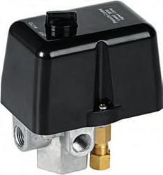 1 way pressure switch for air To control pressure of air pumps. Connection voltage 240V 50-60 Hz. Max. connection power 2.2 KW. Max. working pressure 12 bar. Scale from 1.