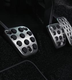 ALUMINUM SPORT PEDALS Put down the aluminum sport pedal and get ready to take off.