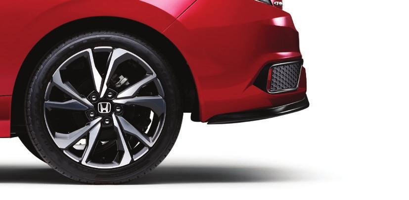 18-INCH ALLOY WHEELS Upgraded, larger brakes are perfectly showcased by the 18-inch Machine-Finished Alloy Wheels just two facets of the