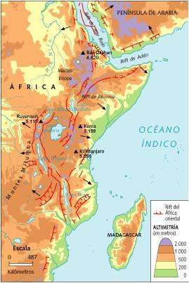 Sistema del Rift Continental de África Autores como Mohr (1982) han estimado que el volumen de