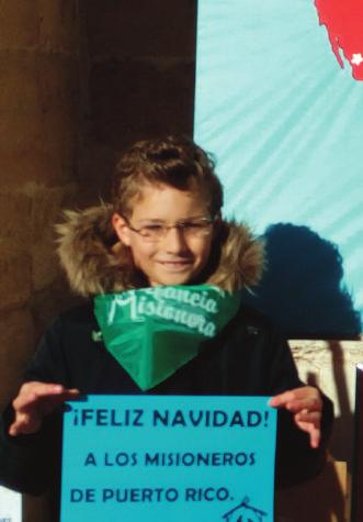 Marcos Bueno Martín, de 8 años, participa en Sembradores de Estrellas en Zamora Mun Si Eon, de 11 años, pertenece a un grupo misionero en Daejeon (Corea del Sur) Erika Rodríguez, 12 años, está