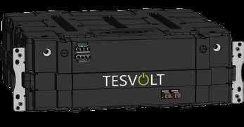 duraderas, seguras y potentes, sobre todo comparadas con las celdas redondas. TESVOLT utiliza celdas Samsung SDI y ofrece 10 años de garantía para el acumulador completo.