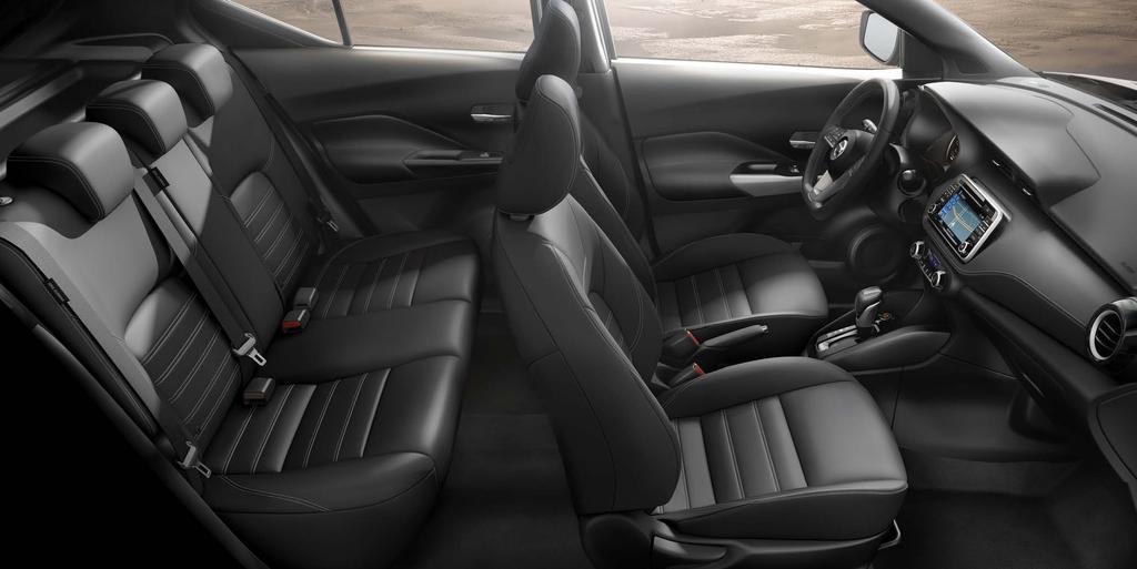 LA COMODIDAD DE UN SUV EN UN CROSSOVER La movilidad inteligente del nuevo Nissan Kicks se complementa con un amplio espacio interior perfecto para compartir.