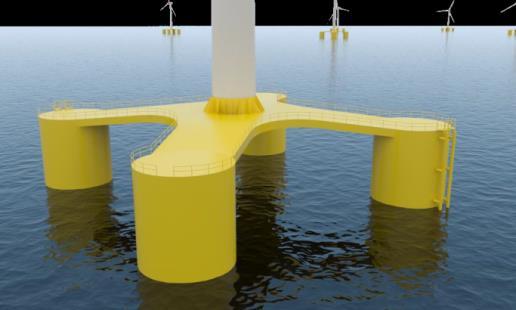 Diseño de componentes eólicos marinos NAUTILUS Floating Solutions