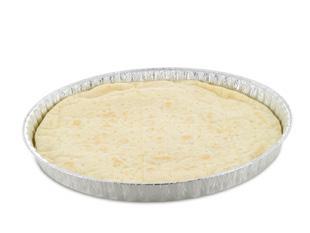 caja: 36 Ref: 101319 Croissant Choco Bake Off Base Pizza Croissant precocido relleno de chocolate. Base de pizza de 27 cm de diámetro, que incluye bandeja de aluminio. Gr: 65g. Trigo: SÍ Gr: 170g. Ud.