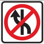 Izquierda Prohibido virar en U o a la derecha Prohibido a