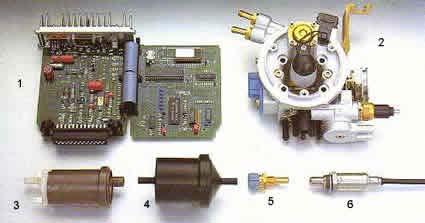 - Bomba de combustible; 4.- Filtro 5.- Sensor temperatura refrigerante; 6.- Sonda lambda. 3.9.8.