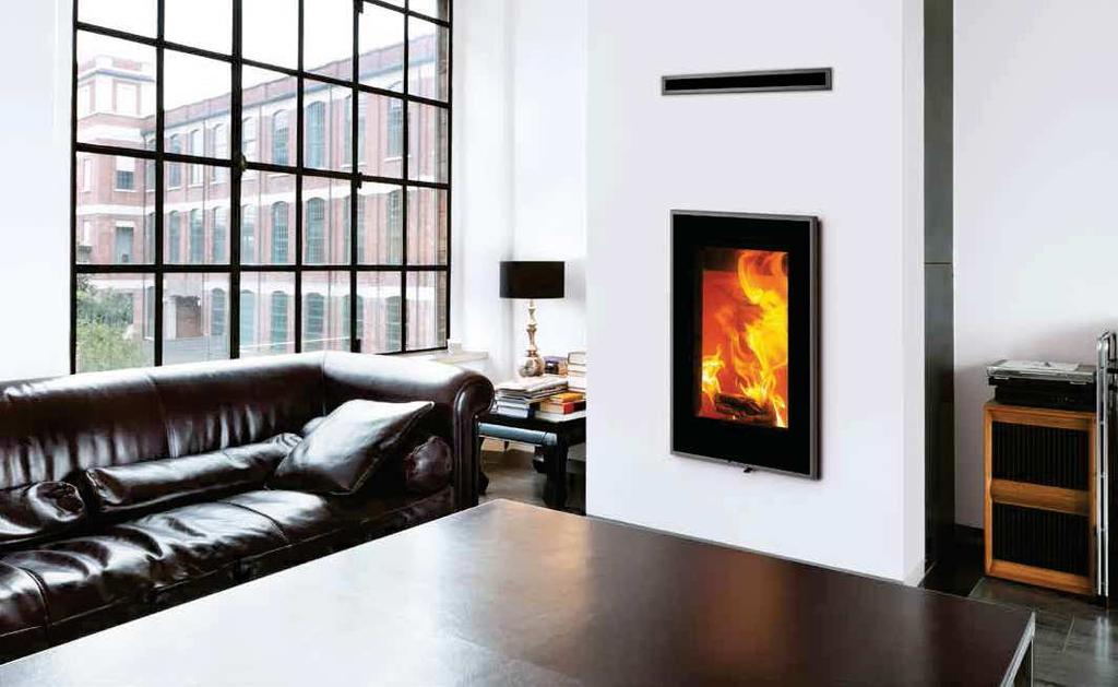 VISION insertable / insert Moderno y minimalista / Modern and minimalist Hogar de diseño vertical para disfrutar de todo el encanto del fuego.