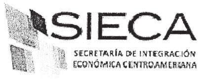 infrascrito Secretario General de la Secretaría de Integración Económica Centroamericana (SIEGA) CERTIFICA: Que las dos (2) fotocopias que anteceden a la presente hoja de papel con membrete de la