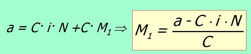 se simplifica la C y se despeja M s +1: Para obtener M1 hay dos