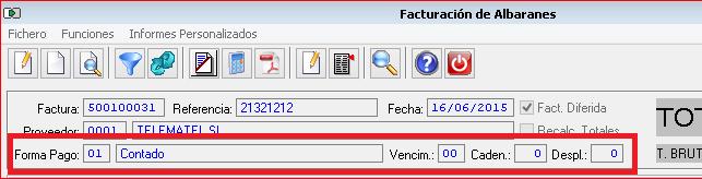 10205B [10205B36] Dentro del Mantenimiento de Facturas de Compra se ha añadido una nueva Añadir Albaranes a Factura Diferida Funciones -> Acciones).