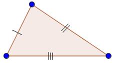 4) Cóncavo: si al atravesarlo una recta puede cortarlo en más de dos puntos; es el que tiene al menos un ángulo interior mayor que 180º. 5) Equilátero: si tiene todos sus lados iguales.