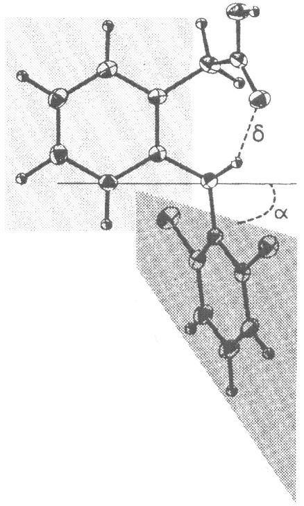 Figura 2.12 Análisis de rayos X de la molécula de diclofenaco [43].