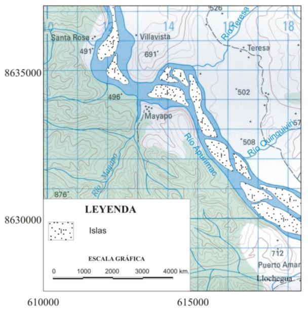 Ver figura N 4, 5 y 6, en el cual se muestran las variaciones en su cauce del río Apurímac con el tiempo.