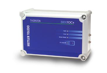 Agua Purificada 5000TOC Supervisión de TOC en línea Reduce los tiempos de inactividad en la producción Un analizador de TOC sin conexión provocaba que se pasaran por alto diagnósticos críticos en un