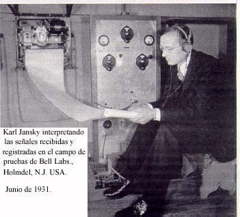 Karl Jansky, analizando las señales
