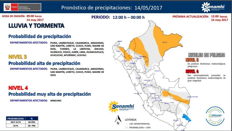Similar situación se presenta en las provincias de Chanchamayo (Junín) y Oxapampa (Pasco) donde también persisten las descargas eléctricas.