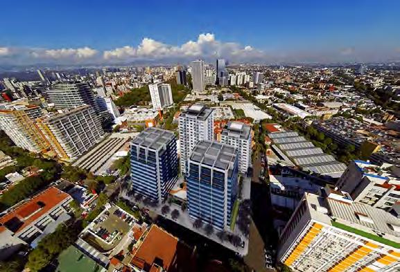 Cuarto Trimestre 2017 Reporte de Mercado de Oficinas A+ & A Construcción Torre Manacar Durante 2017, más de 300 mil metros cuadrados de oficinas fueron entregados e inlcuidos en el inventario total