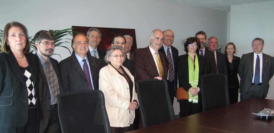 Visita de miembros de la Comisión parlamentaria de la Sindicatura de Cuentas a la sede de la Sindicatura.