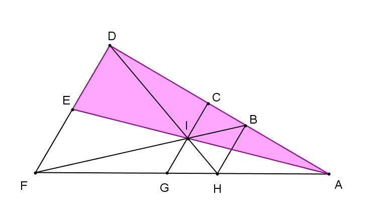 46. 1 En las figuras HB AD y HB // GC // FD. a) Cuáles de los segmentos marcados representan alturas del triángulo ADH?