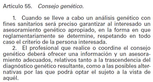Y cuál es la situación de la genética en España?