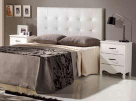 Válido para somier de 135 y 150 cm. disponible en 234 250 hh.046. dormitorio matrimonio En blanco combinado con plata o ceniza.
