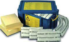 minicordones P200 2 bolsas desechables y cierres 3M Kit de Emergencia HSRK75 Capacidad de absorción: 75 l Contiene: 100 hojas P110 12