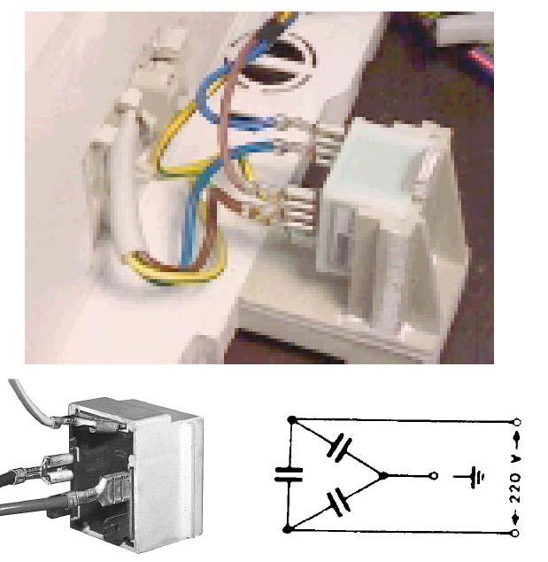 Filtro Antiparasitario Conectado en la entrada del cable alimentación Filtra interferencias de