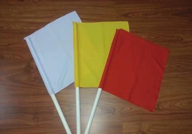 Banderas De Árbitros Las banderas de árbitros hechas para que los árbitros señalen sus decisiones.