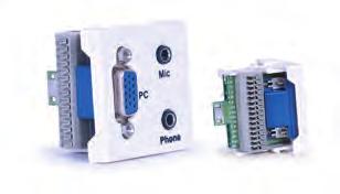 1 panel de conexión. Bornas a tornillo. SALIDA 5 V CC (2 x 1.200 ma) MEDIDAS 45 x 45 x 47 mm fondo WP-32U Conector USB A hembra.