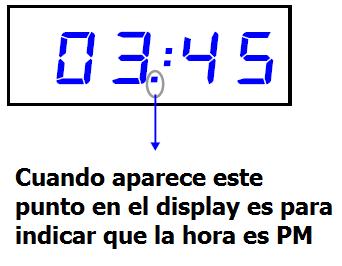 4- Presione los botones de o para seleccionar los minutos, presione y mantenga presionado el botón CLOCK para confirmar y completar el ajuste del reloj.