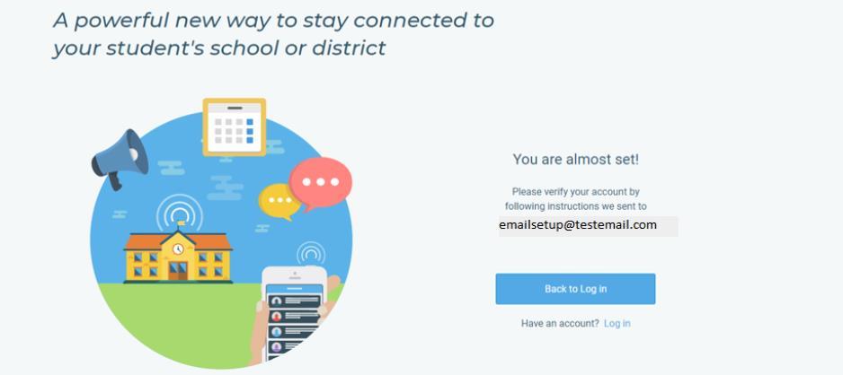Póngase en contacto con su escuela si desea agregar un correo electrónico diferente al registro de su estudiante.