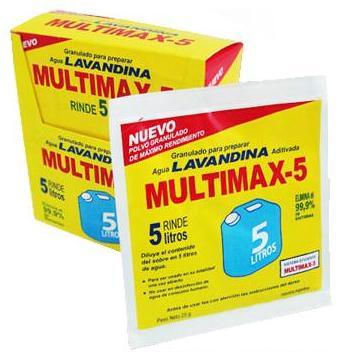 MULTIMAX-5 POLVO GRANULADO AGUA LAVANDINA ULTRACONCENTRADA MULTIMAX - 5 es un polvo granulado biológico producto de un desarrollo tecnológico de avanzada que cuenta con bajo PH que favorece el