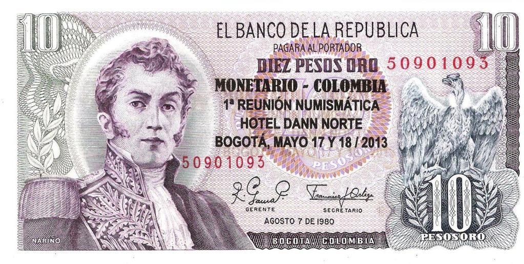 alcanzó los $8.500.000). Esto demuestra el creciente interés por las piezas antiguas del monetario colombiano. Además, las jornadas de encuentro fueron muy agradables.