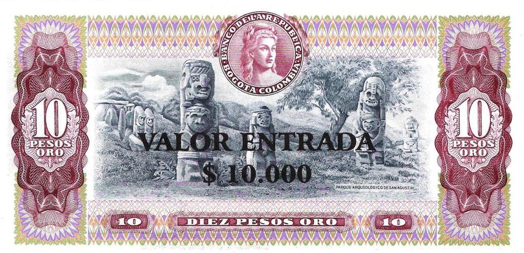 Resello conmemorativo de la primera reunión de Monetario-Colombia, 17 y 18 de mayo de 2013 Catálogo de billetes del señor Bernardo González White: ha salido a circulación la sexta edición del
