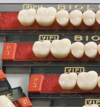diente dos capas laboratory line Biolux OMC Diente de dos capas fabricado con resina de alto peso molecular combinada con el uso de Doble Cross Link (DCL) ofrece una excelente relación costo -
