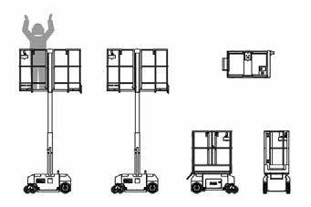 transporte (L x H x A) Capacidad plataforma Dimensiones cesta (L x A) Tipo de neumático Pendiente superable
