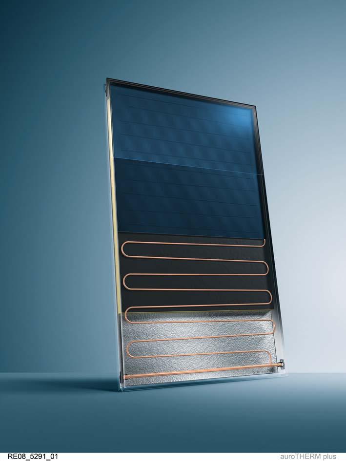 aurotherm Captadores solares Los captadores solares planos aurotherm están diseñados para instalaciones en las que se busque un gran ahorro y alto rendimiento de la instalación.