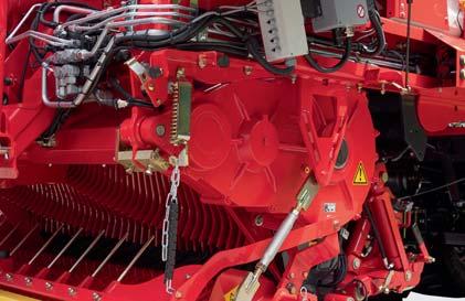 Hasta 10% más de producción La transmisión del rotor se hace mediante un grupo lateral, libre de desgaste.