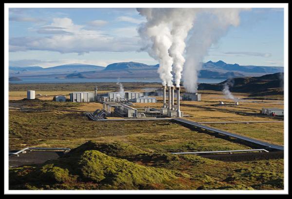 Hình: Nhà máy điện địa nhiệt Nesjavellir ở Iceland. 6.1. Sản xuất điện: 24 quốc gia sản xuất tổng cộng 56.786 GWh (204 PJ) điện từ năng lượng địa nhiệt trong năm 2005,chiếm 0.