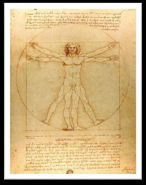 Considere el siguiente contexto para responder la pregunta 3: El Hombre de Vitruvio El Hombre de Vitruvio es un famoso dibujo acompañado de notas anatómicas de Leonardo da Vinci realizado alrededor