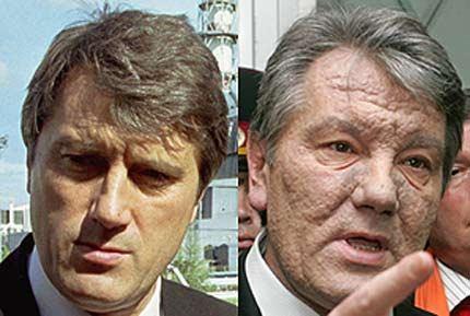 Dioxinas Viktor Yushenko before and after