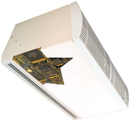 Concepto: Sistema electrónico con microprocesador que permite gestionar el rendimiento y controlar las cortinas de aire caliente según1 o varios parámetros