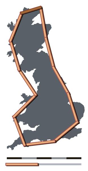 Fractales no lineales La observación de Mandelbrot Llega Mandelbrot Mandelbrot observó que la longitud de la costa británica depende de la unidad con la que se mide.