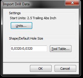 Imagen 45: NC Drill Files Se abrirá una nueva ventana con el nombre Import Drill