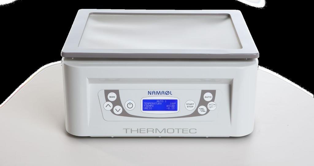 VACUUMS / THERMOTEC Calentamiento multipunto La placa de calor dispone de un antiadherente de alta calidad y está realizada en aluminio, reforzado