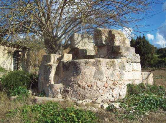 3. ALTRES Descripció: Sínia situada a l'inici de les Rotes de sa Teulera. El pou és ovalat i de grans dimensions, està paredat de pedra en sec.