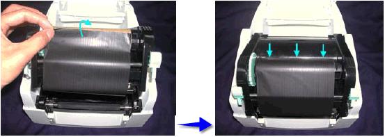 Las cintas de transferencia térmica empleadas en la impresora deben ser como mínimo tan anchas como las etiquetas a imprimir.